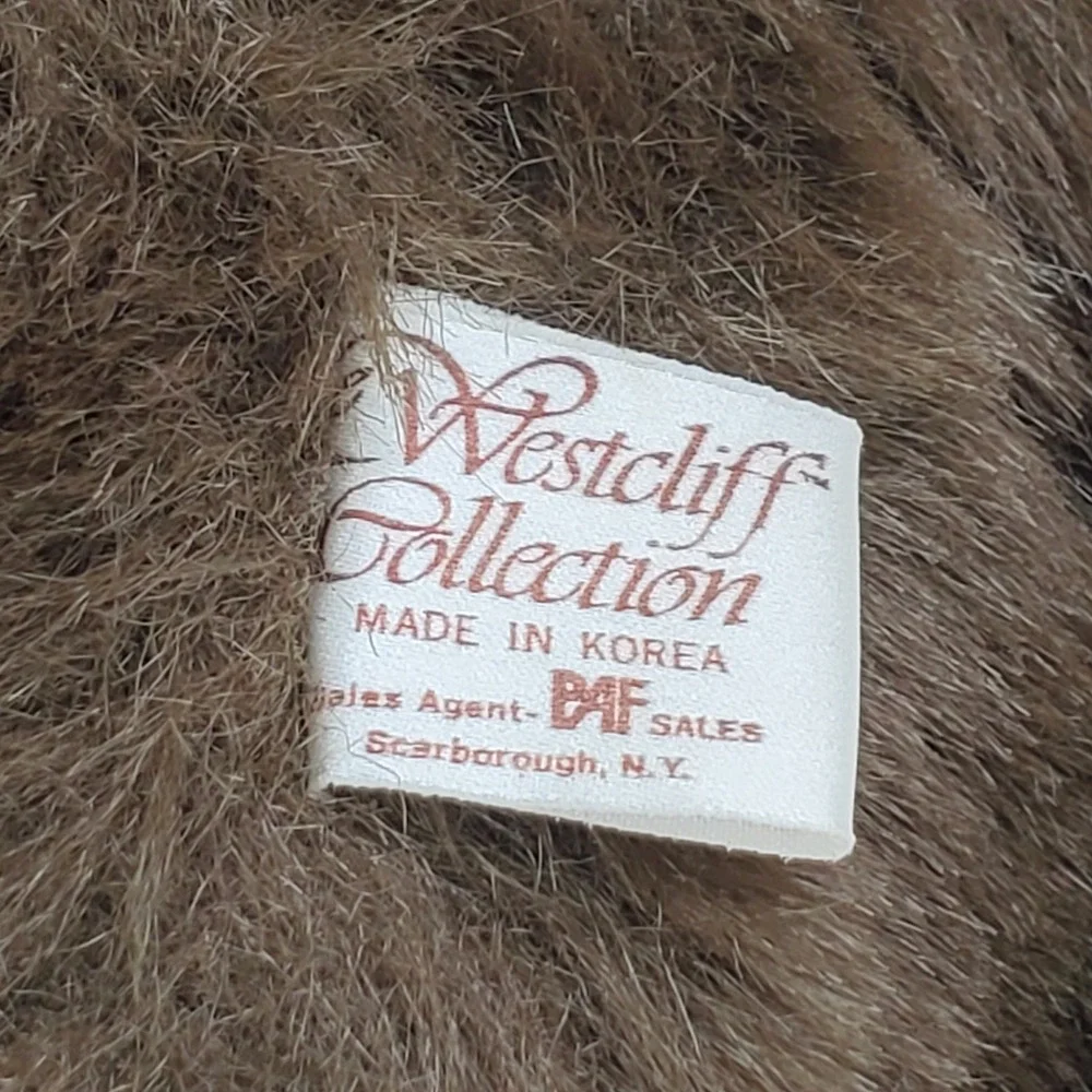 Westcliff Collection Brown Grizzly Bear Plush Stuffed Animal Vintage Korea 12in